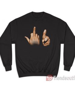 Fuck You Hands Symbol Asap Rocky's Sweatshirt
