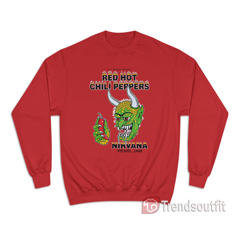Red Hot Chili Peppers Nirvana Pearl Jam Vintage Sweatshirt