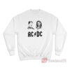 Nikola Tesla and Thomas Edison Ac Dc Sweatshirt