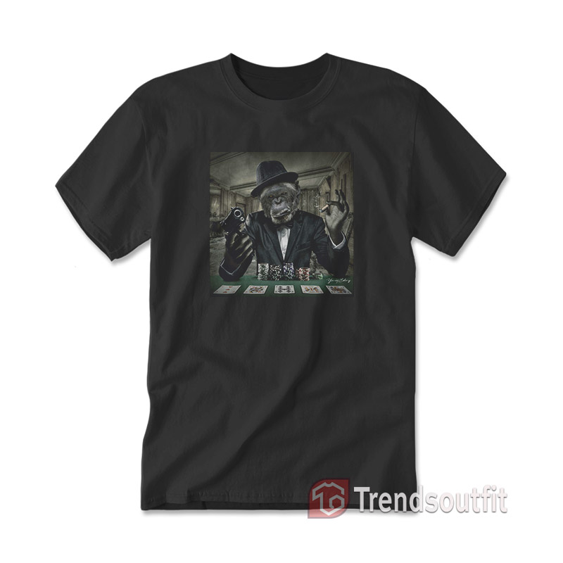 Poker Monkey Yaniv Edery T-shirt