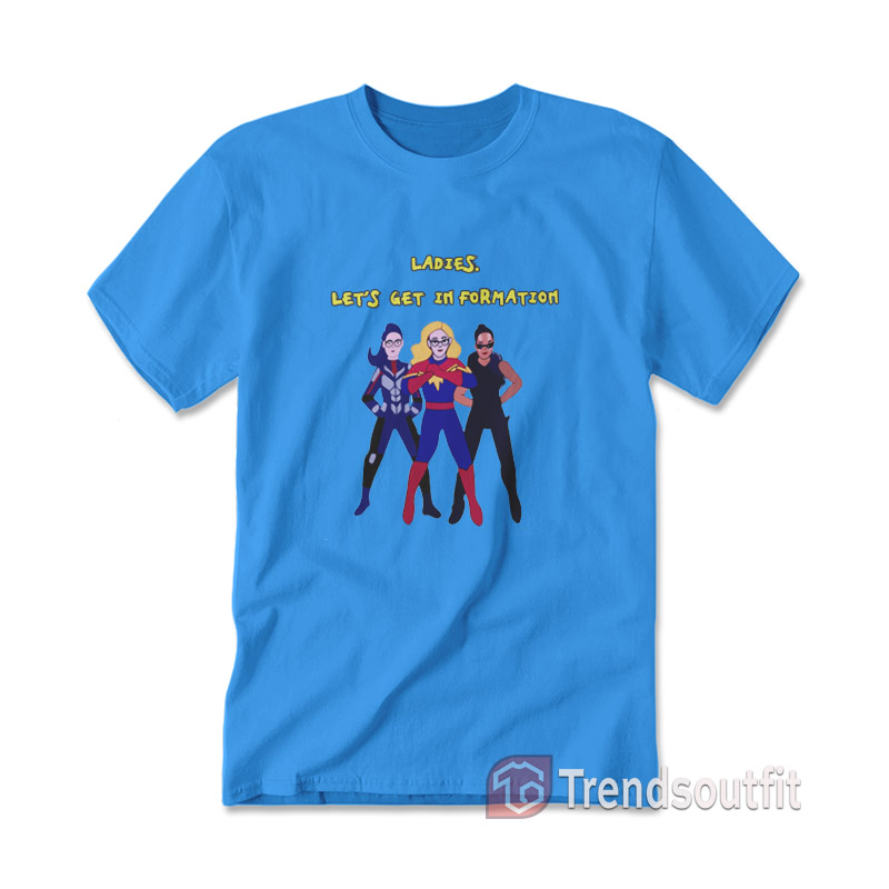 Ms Marvel Ladies Let's Get Information T-Shirt