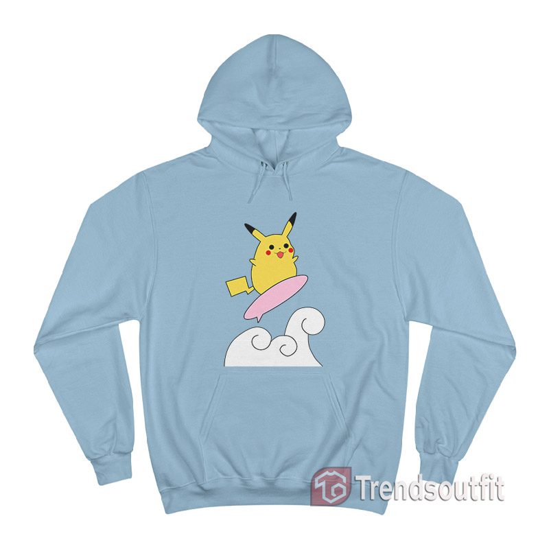Pikachu Surf Pokemon Hoodie Trends Outfit Custom Trendy Apparel in the US