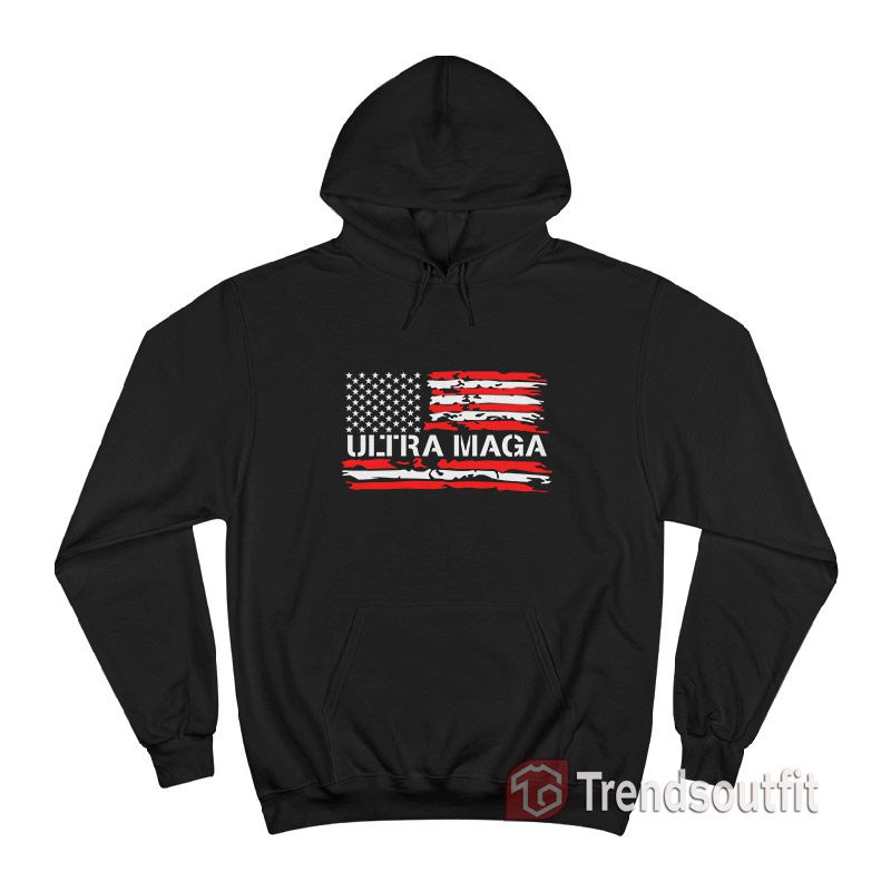ULTRA MAGA American Flag Hoodie