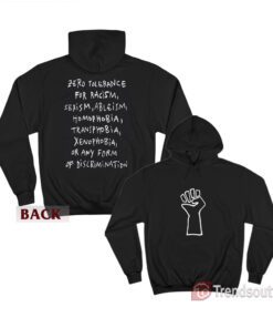 Zero Tolerance For Racism Hoodie