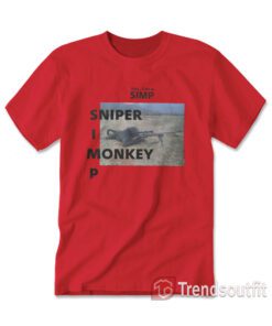 Yes I'm A SIMP Sniper Monkey T-shirt