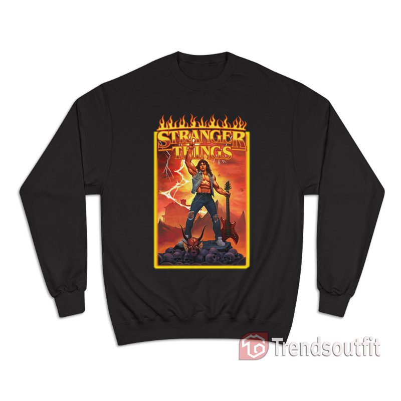 Stranger Things Series Eddie Munson Metal Sweatshirt