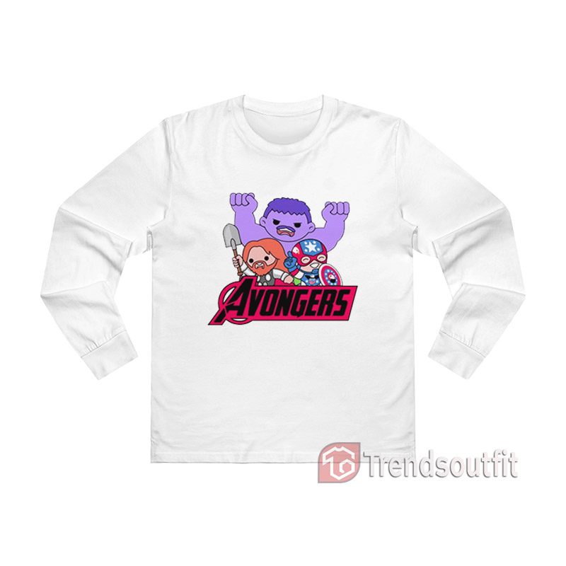 She-Hulk Avengers Parody Avongers Long Sleeve Tee