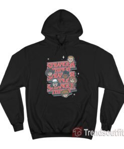 Stranger Things The Gang Cartoon Logo Hoodie
