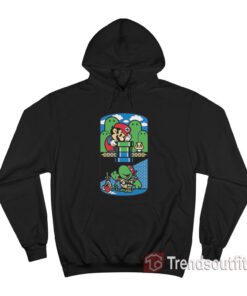 Super Mario Bros Ninja Turtles Help a Brother Out Hoodie