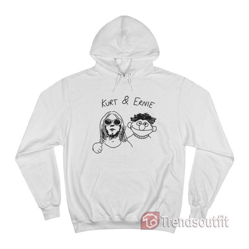 Kurt Cobain And Ernie Sesame Street Meme Hoodie