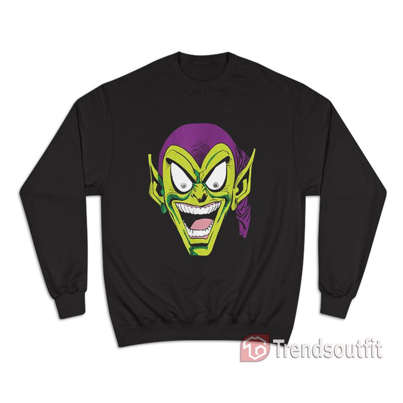 Marvel Comics Retro Spider-Man Green Goblin Big Face Sweatshirt
