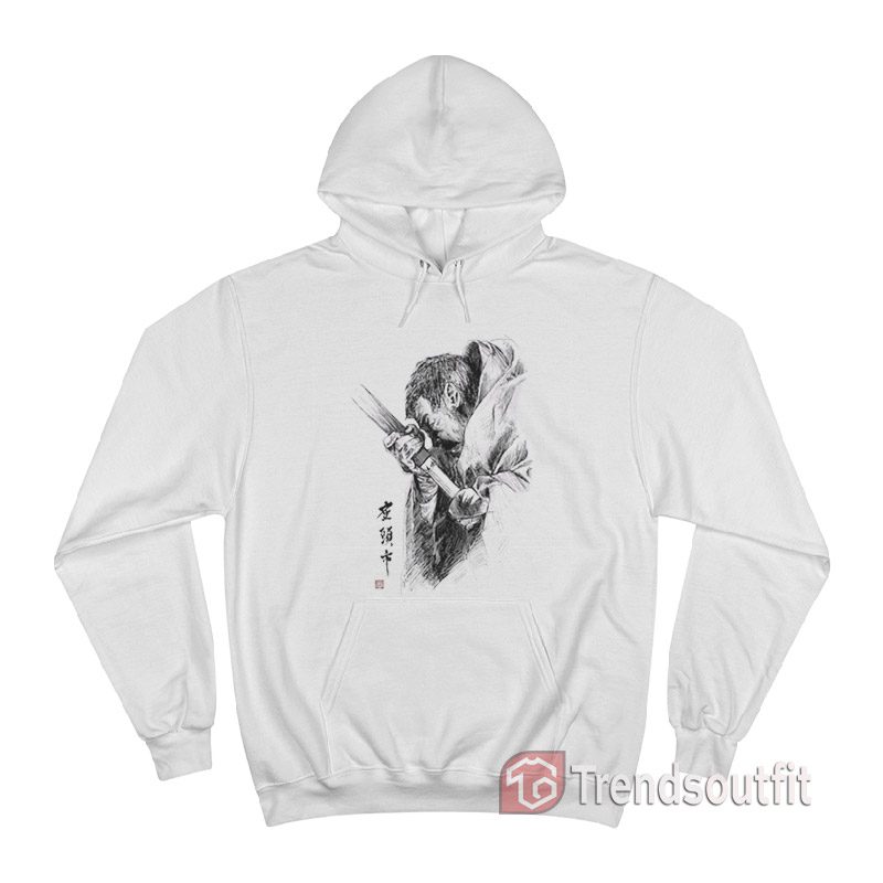 Zatoichi Drawing Blade Samuel L Jackson Hoodie