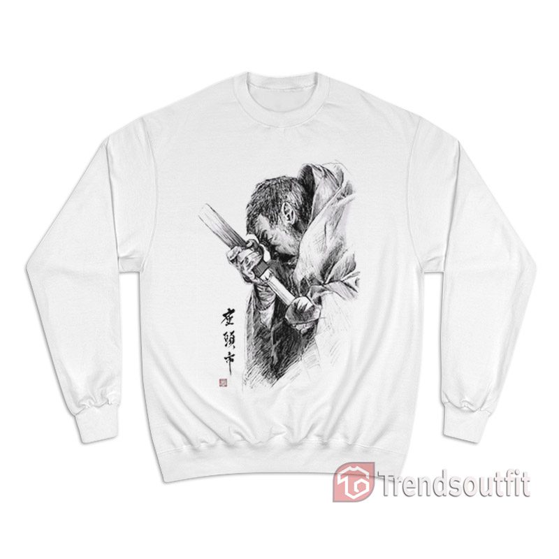 Zatoichi Drawing Blade Samuel L Jackson Sweatshirt