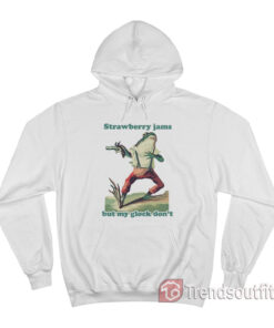 Strawberry Jams but My Glock Don't Frog Funny Hoodie