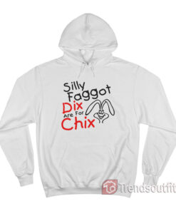 Silly Faggot Dix Are For Chix Hoodie