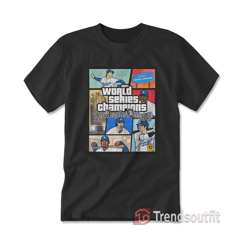 World Series Champions LA Dodgers Comic 2024 T-Shirt