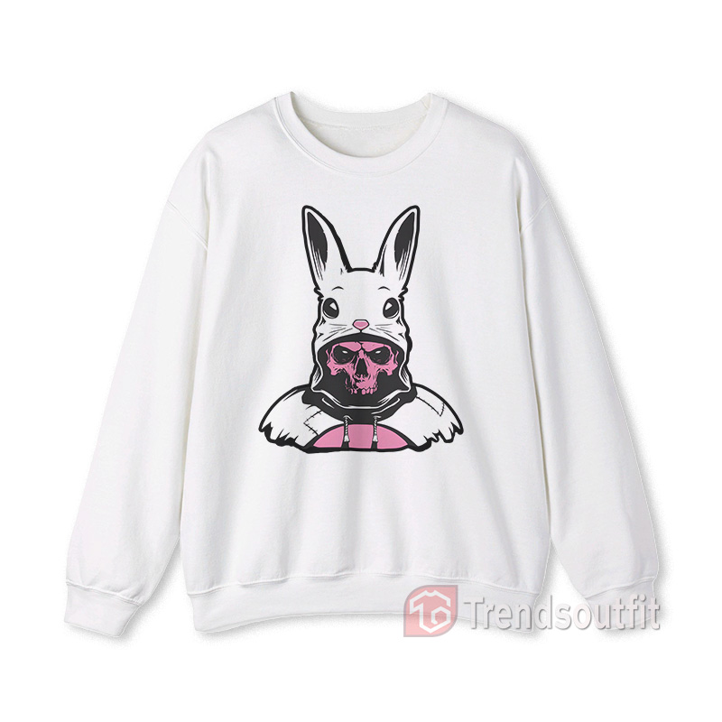 The Passenger Benson Rabbit Hood Human Skull Sweatshirt