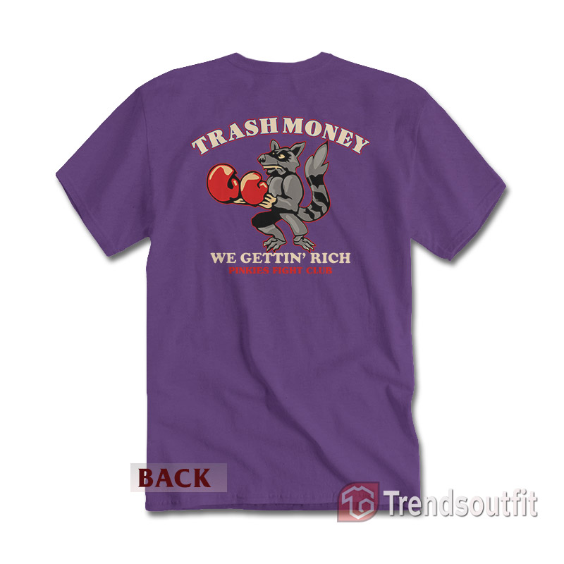 Outer Banks JJ Maybank Pinkies Fight Club Trash Money T-Shirt Back