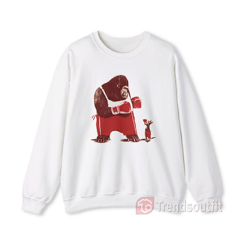 Gorilla Boxing Kangaroo Sweatshirt