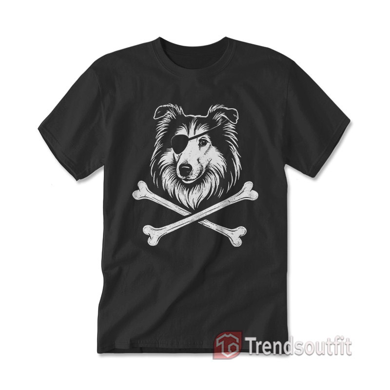 Pirate Reveille Sheltie Flags T-shirt