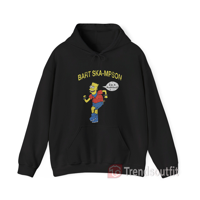 Bart Ska-Mpson Bart Simpson I'm a Rudeboy Hoodie