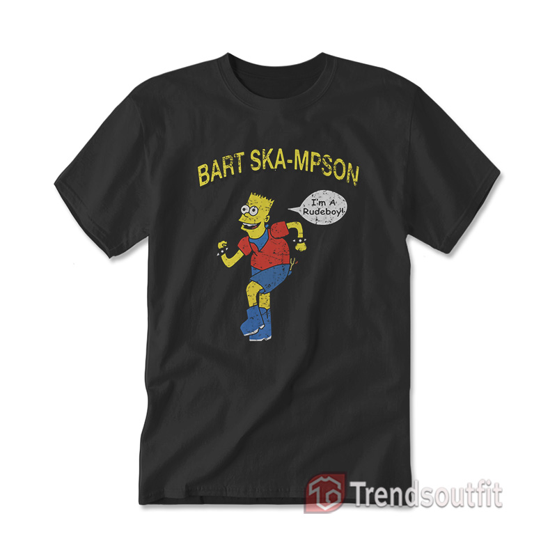 Bart Ska-Mpson Bart Simpson I'm a Rudeboy T-shirt